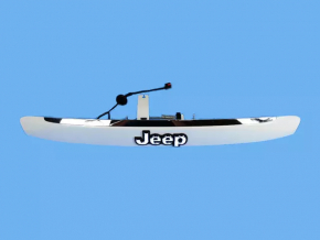 Молдинг двери багажника Jeep Compass 11-15 без хрома с подсветкой номера и ручкой