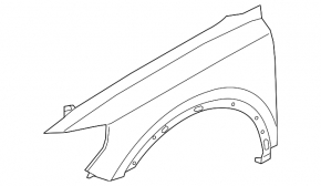Крило переднє праве Audi Q3 19-24