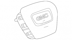 Подушка безопасности airbag в руль водительская GMC Terrain 18-24 черная