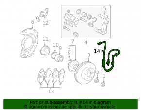 Датчик ABS передний правый Lexus RX300 98-03