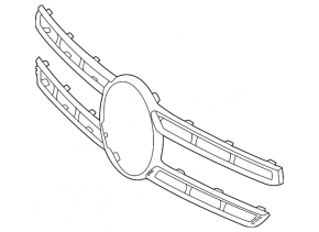 Накладка решітки радіатора grill Mercedes W167 GLE 350450450e 24-26