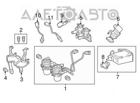 Клапан вентиляции картерных газов Toyota Sequoia Tundra 08-16 4.6 5.7 LX570