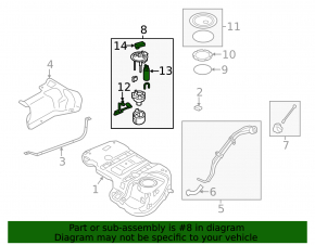 Топливный насос бензонасос Kia Sorento 10-15 2.4