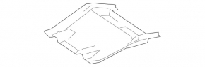 Защита двигателя задняя Mercedes X164 GL W164 ML