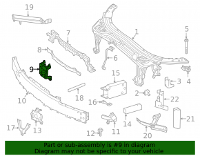 Кронштейн дистроника Mercedes C-class W205 300/350e 16-21 пластик