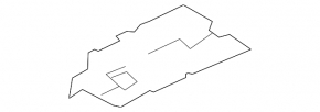 Накладка передней панели пространства ног водителя BMW X5 E70 07-13 черная