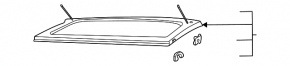 Полка багажника Volkswagen ID.4 23-26 черная