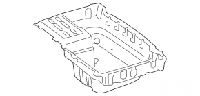 Обшивка корыта багажника Mercedes C-class W205 300/400/450/43-18 15-18 черная