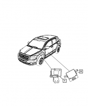 SUSPENSION CONTROL MODULE Jeep Patriot 11-17