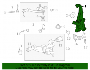 Цапфа передняя правая Toyota 4Runner 25-26