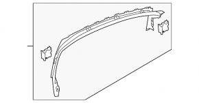 Рамка двери внутренняя передняя левая Ford Focus mk3 15-18