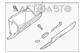 Перчаточный ящик, бардачок Mazda 6 14-17 черн