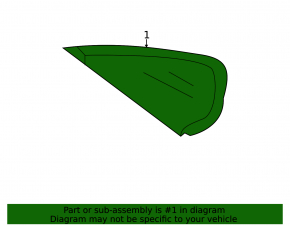 Форточка глухое стекло задняя правая VW Passat b7 12-15 USA хром