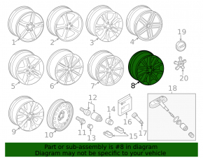 Диск колесный R18 Audi A4 B8 13-16