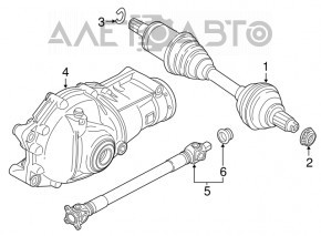 Карданный вал кардан передний BMW X5 E70 07-13 3.0