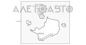 Накладка задньої стійки 2-го ряду права Ford Explorer 20-25 беж
