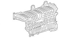 Коллектор впускной Mercedes W167 GLE 450 20-23 3.0h с интеркулером