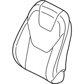 Водительское сидение Ford Edge 15-24 без airbag, кожа беж
