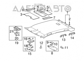 Ручка потолка левая Toyota Avalon серая 05-12