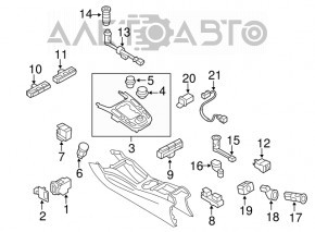 Кнопка подогрева стакана левая Audi Q5 8R 09-17