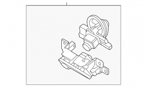 Камера заднего вида с ручкой и кнопкой открывания багажника Kia K5 21-24