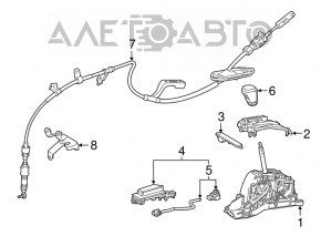 Шифтер КПП Lexus ES 19-26