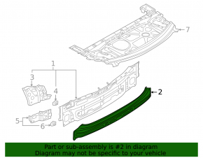 Задняя панель Audi A3 8V 15-20 4d, наружная часть