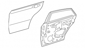 Двері голі задні ліві Toyota Avalon 19-22