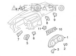 Щиток приборов Audi Q5 8R 13-17 106к, царапины