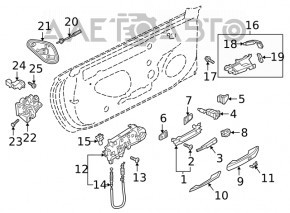 Панель двери внутренняя передняя левая Audi A5 F5 17-24