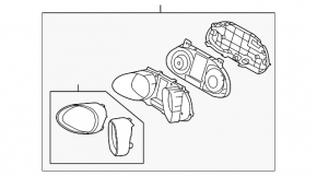 Щиток приборов Hyundai Santa FE Sport 13-18 FWD