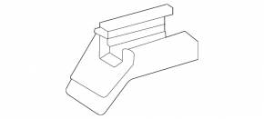 Заглушка санки заднього лівого сидіння передня ліва Mercedes X167 GLS 450 20-22 чорна