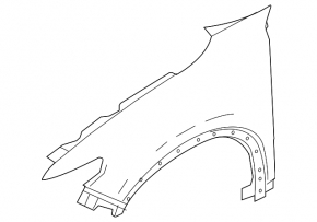 Крило переднє праве Mazda CX-9 16-23