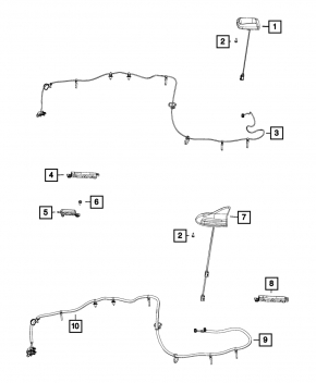 Антенна плавник Chrysler 200 15-17 тип-1