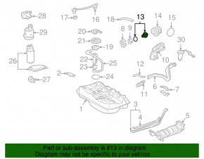 Крышка заливной горловины бензобака Lexus RX300 98-03