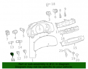 Кнопка открытия лючка бензобака Toyota Prius 30 10-15