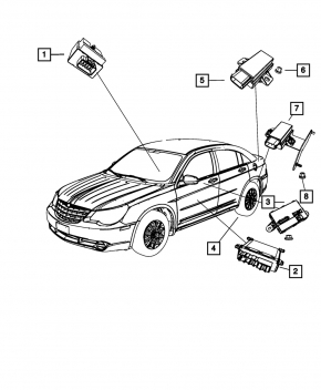 MODULE CONTROLLER PRESSURE Jeep Compass 11-16
