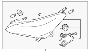 Фара передняя левая Subaru Impreza 17-19 GK LED