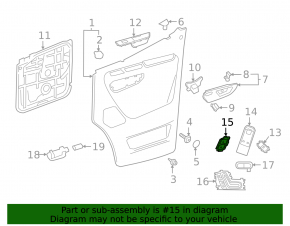 Кнопка центрального замка передняя правая Mercedes W213 E 17-23 черная