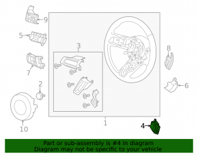 Кнопки управления на руле верхние правые Ford Mustang mk6 18-22 царапина