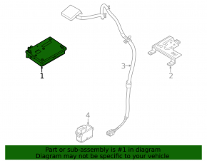 Telematics Control Module Nissan Rogue 21-23