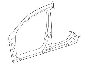 Стойка кузова центральная левая VW CC 08-17