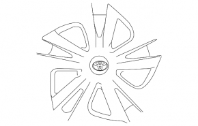 Колпак колесный R15 Toyota Prius 50 19-22