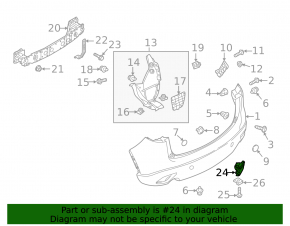 Отражатель заднего бампера правый Mazda CX-5 13-16