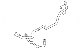 Патрубок системы охлаждения BMW X5 F15 14-18 4.4T