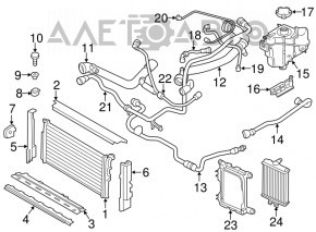 Патрубок охолодження нижній правий BMW 4 F32/33/36 17-20 B46