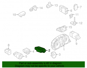 Кнопка P Parking VW CC 14-17