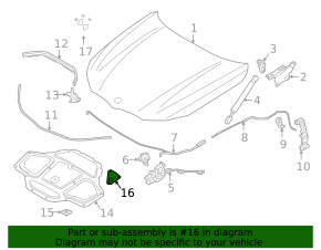 Изоляция капота правая BMW 7 G11 G12 16-22 малая