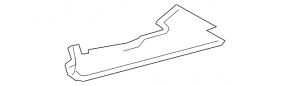 Защита днища короткая левая Lexus GS300 GS350 GS430 GS450h 06-07 rwd