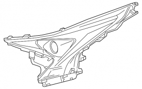 Фара передняя правая Toyota Prius 50 16-18